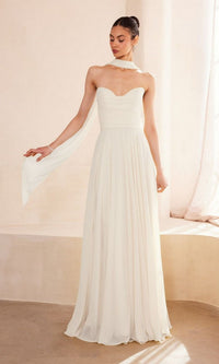 Amoris Long Formal Dress T703W - Image