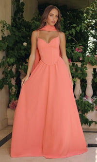 Amoris Long Formal Dress T711 - Image