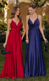 Red Amoris Long Formal Dress T714 - Image