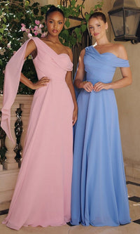 Dusty Rose Amoris Long Formal Dress T716 - Image