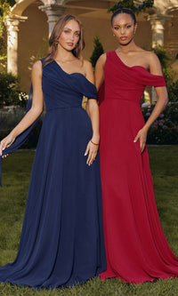 Burgundy Amoris Long Formal Dress T716 - Image