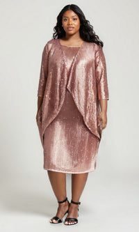 Rose Gold Amoris Long Formal Dress T9001 - Image