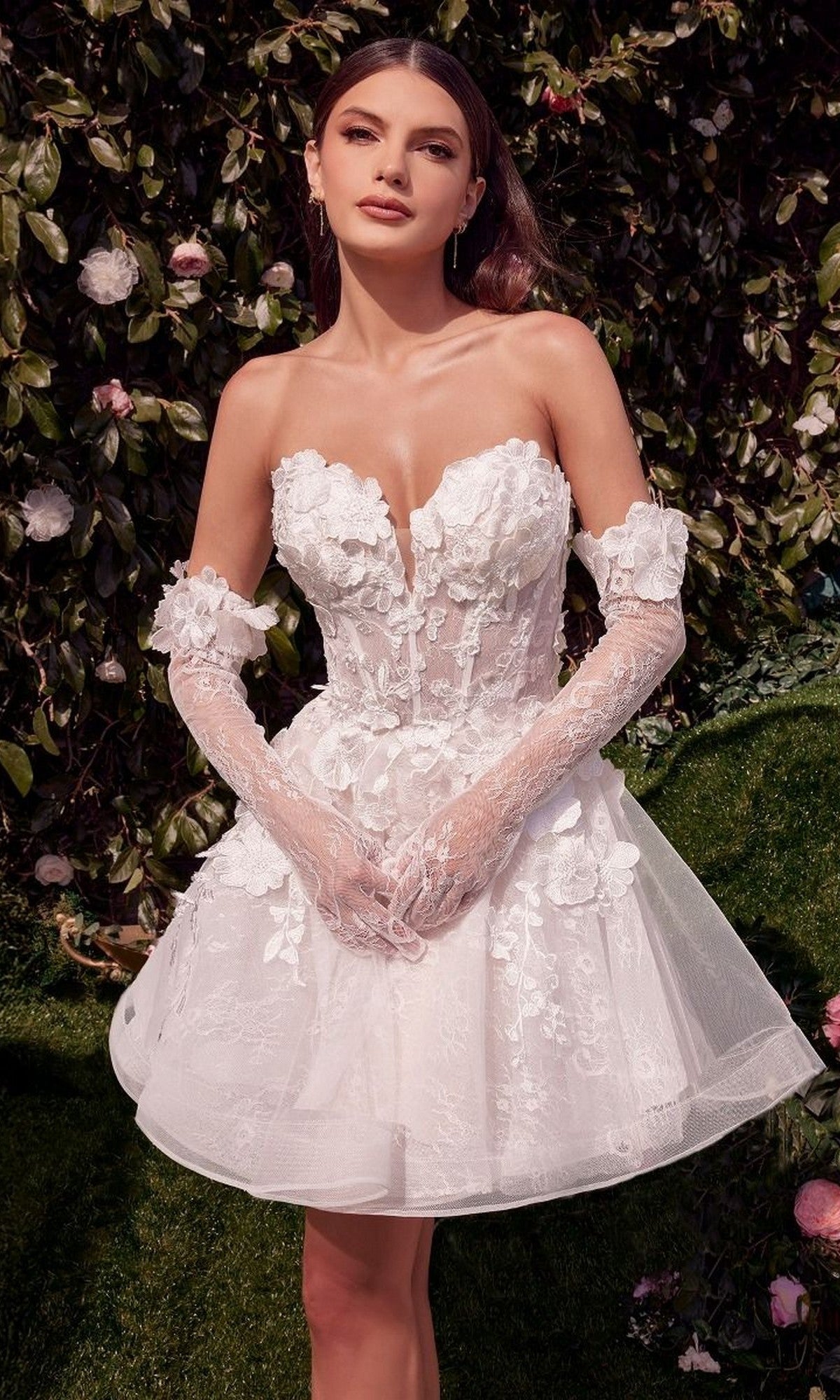 Off White Andrea and Leo Short Cocktail Dress WL020 - Image