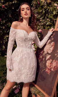 Off White Andrea and Leo Short Cocktail Dress WL021 - Image