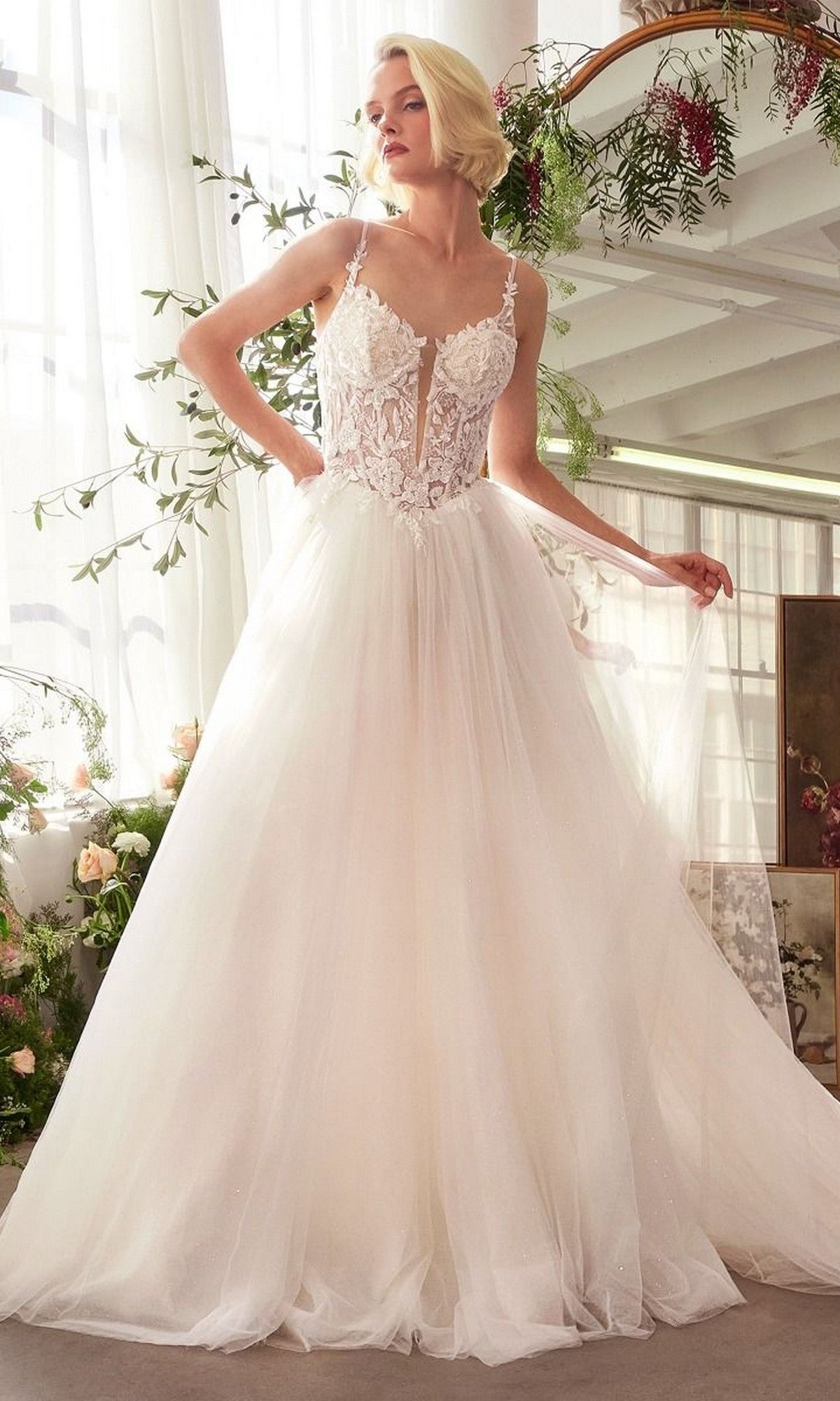 Off White Andrea and Leo Long Formal Dress WL029 - Image