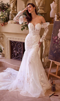 Off White Andrea and Leo Long Formal Dress WL033 - Image