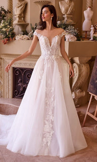 Off White/Nude Andrea and Leo Long Formal Dress WL038 - Image