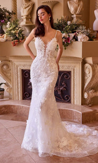 Off White Andrea and Leo Long Formal Dress WL053 - Image