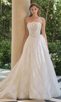 Off White Andrea and Leo Long Formal Dress WL061 - Image