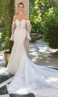 Off White Andrea and Leo Long Formal Dress WL065 - Image
