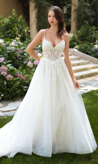 Off White Andrea and Leo Long Formal Dress WL087 - Image
