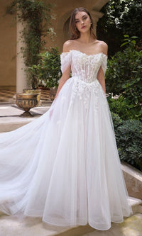 Off White Andrea and Leo Long Formal Dress WL089 - Image