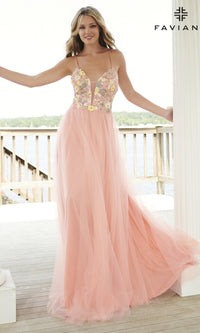  Long Formal Dress 11001 by Faviana
