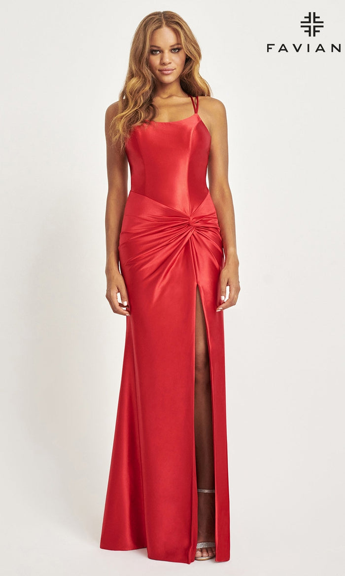 Red Long Formal Dress 11024 by Faviana