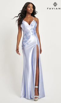 Shimmer Peri Long Formal Dress 11053 by Faviana