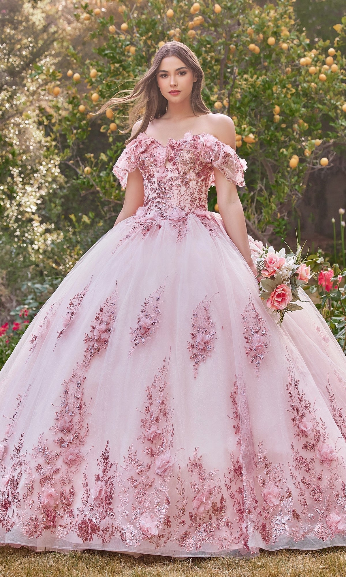 15 dresses long Red Ball Gown Off-the-Shoulder Lace-Up Back Quinceanera Dresses, Red / Custom Size