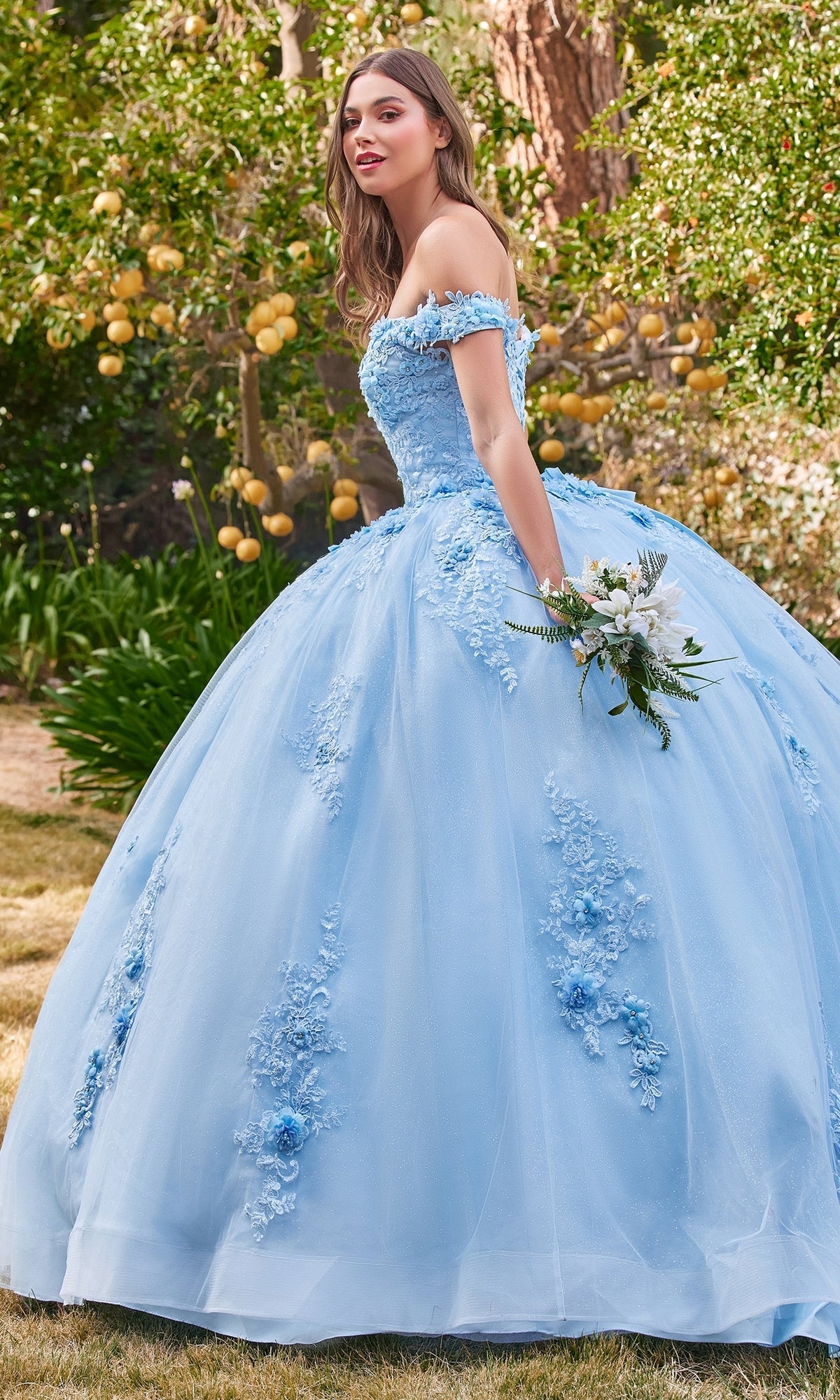  Long Ladivine 15702 Quinceanera Dress - Image