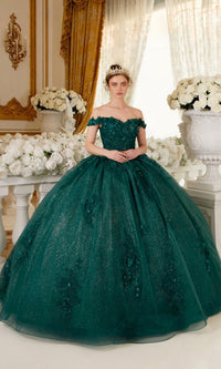 Emerald Long Ladivine 15702 Quinceanera Dress - Image