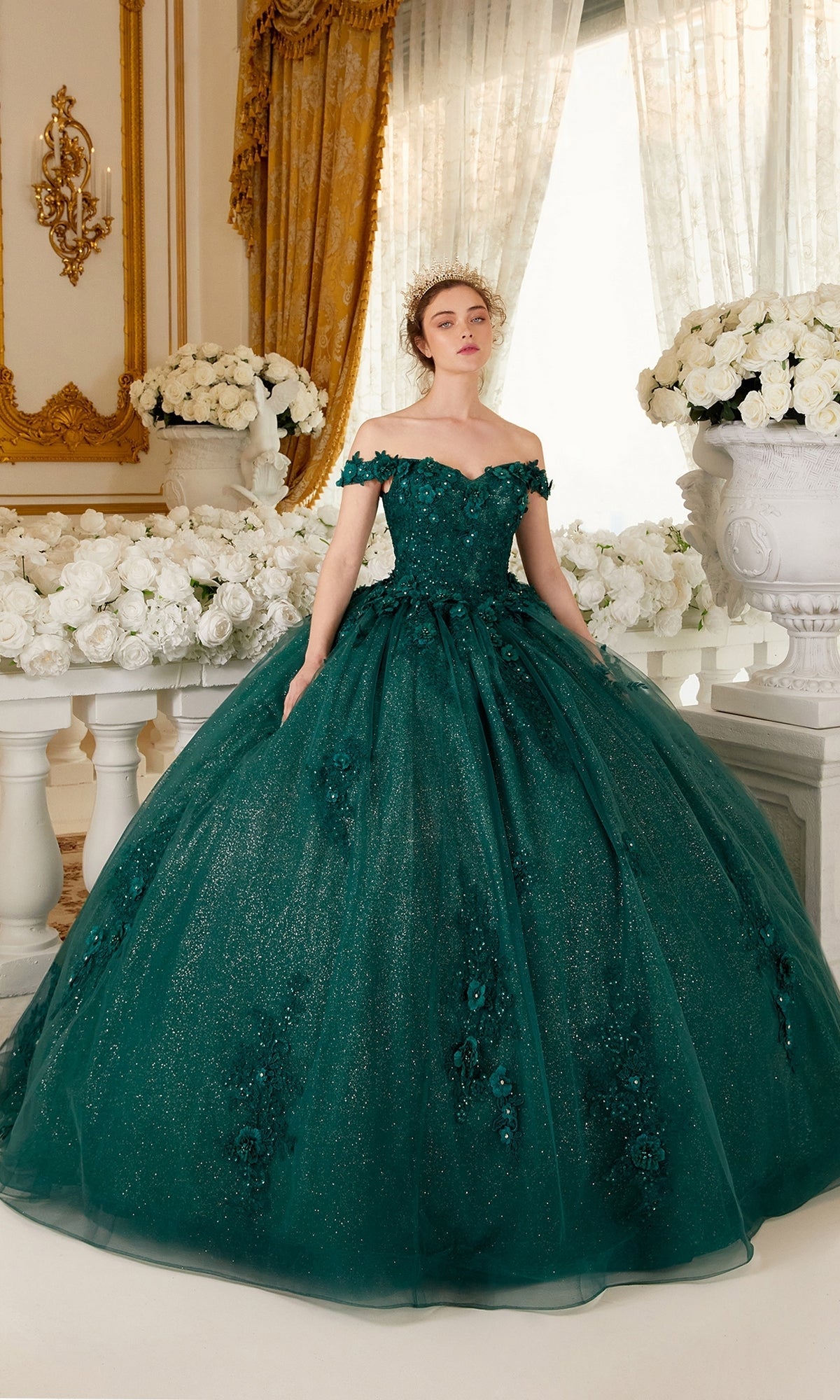  Long Ladivine 15702 Quinceanera Dress - Image
