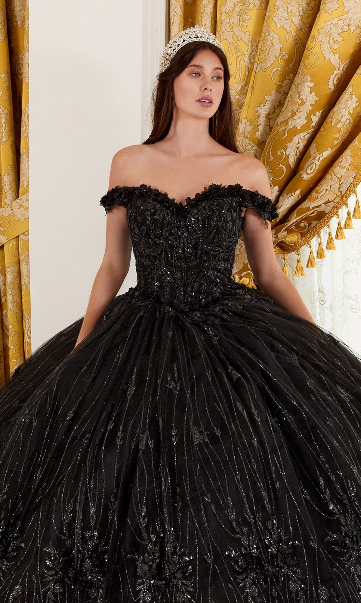 LadivineDress15704 Long Quinceanera Gown LadivineDress15704 Long Quinceanera Gown