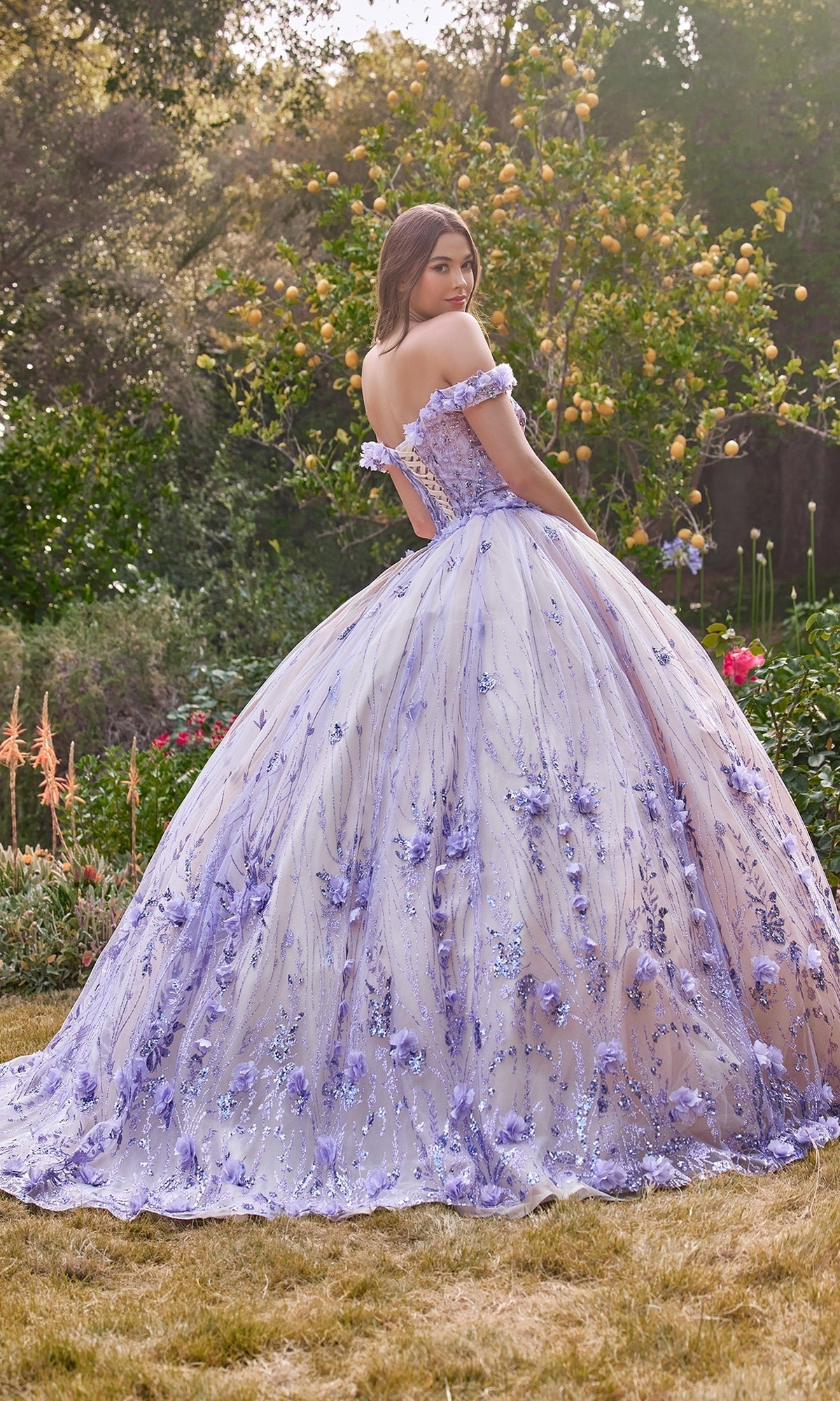 quinceanera formal dresses Glitter Ball Gown Sweet 16 Long Quinceanera Dress main image 1
