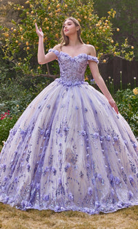 Lilac Long Ladivine 15704 Quinceanera Dress - Image