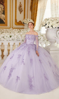 Lilac Long Ladivine 15706 Quinceanera Dress - Image
