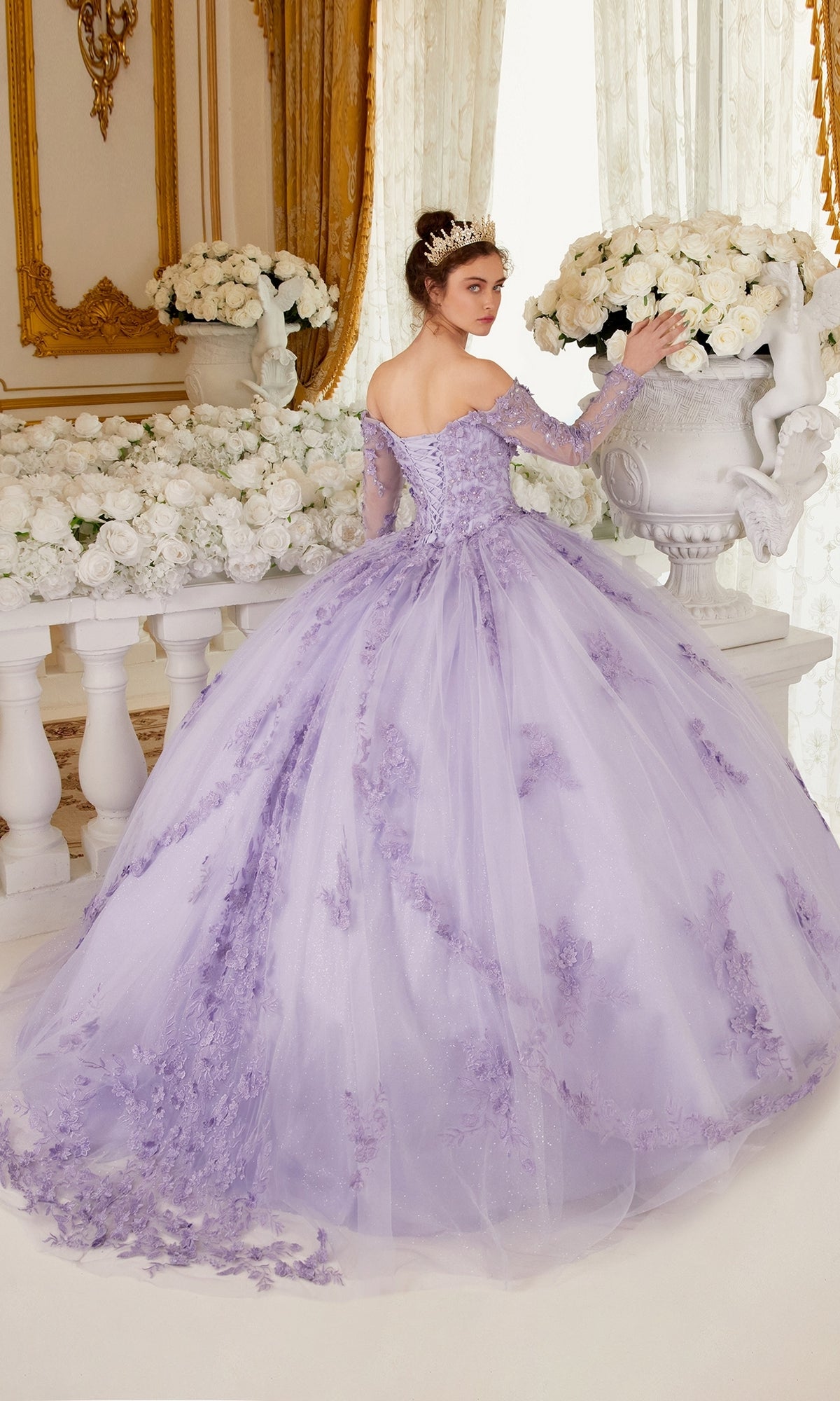  Long Ladivine 15706 Quinceanera Dress - Image