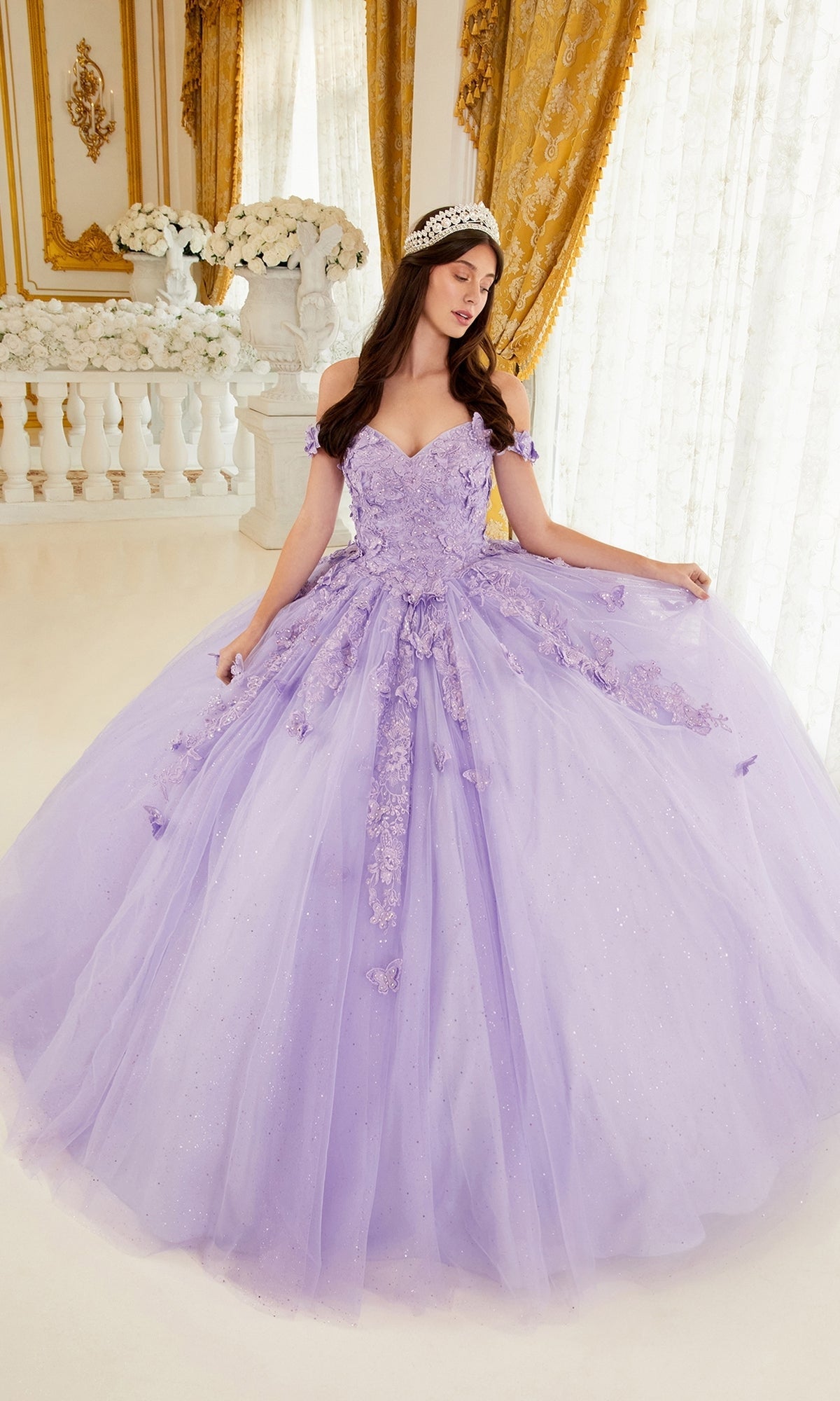 LadivineDress15709 Long Quinceanera Gown LadivineDress15709 Long Quinceanera Gown
