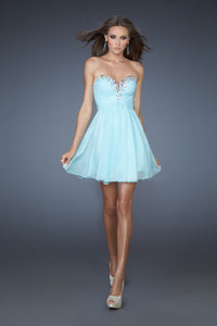  Short A-Line Strapless Dress 18434
