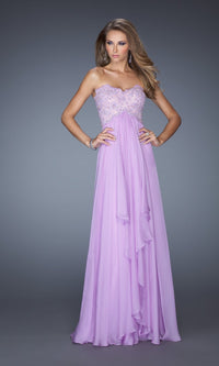 Ice Purple Long La Femme Gown 20066