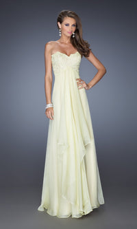 Lemon Long La Femme Gown 20066