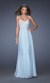 Powder Blue Long La Femme Gown 20066