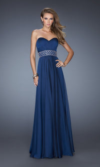 Navy Long La Femme Gown 20140