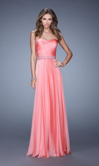 Coral Long La Femme Gown 20527