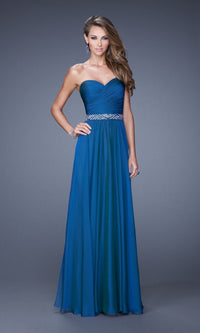 Midnight Blue Long La Femme Gown 20527