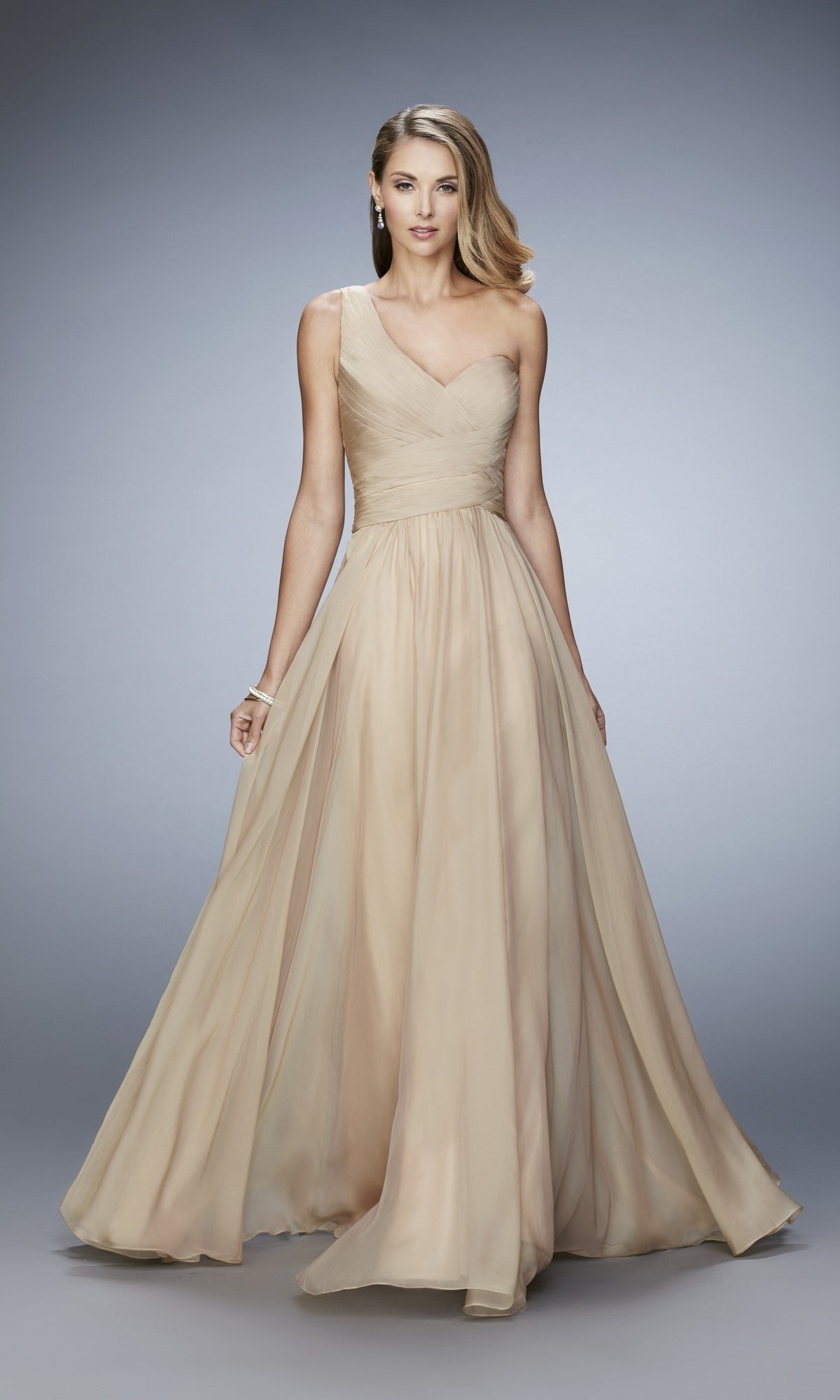Nude Long La Femme Gown 20639