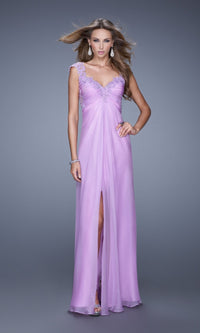 Ice Purple Long La Femme Gown 20694