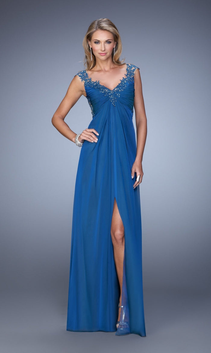 Midnight Blue Long La Femme Gown 20694