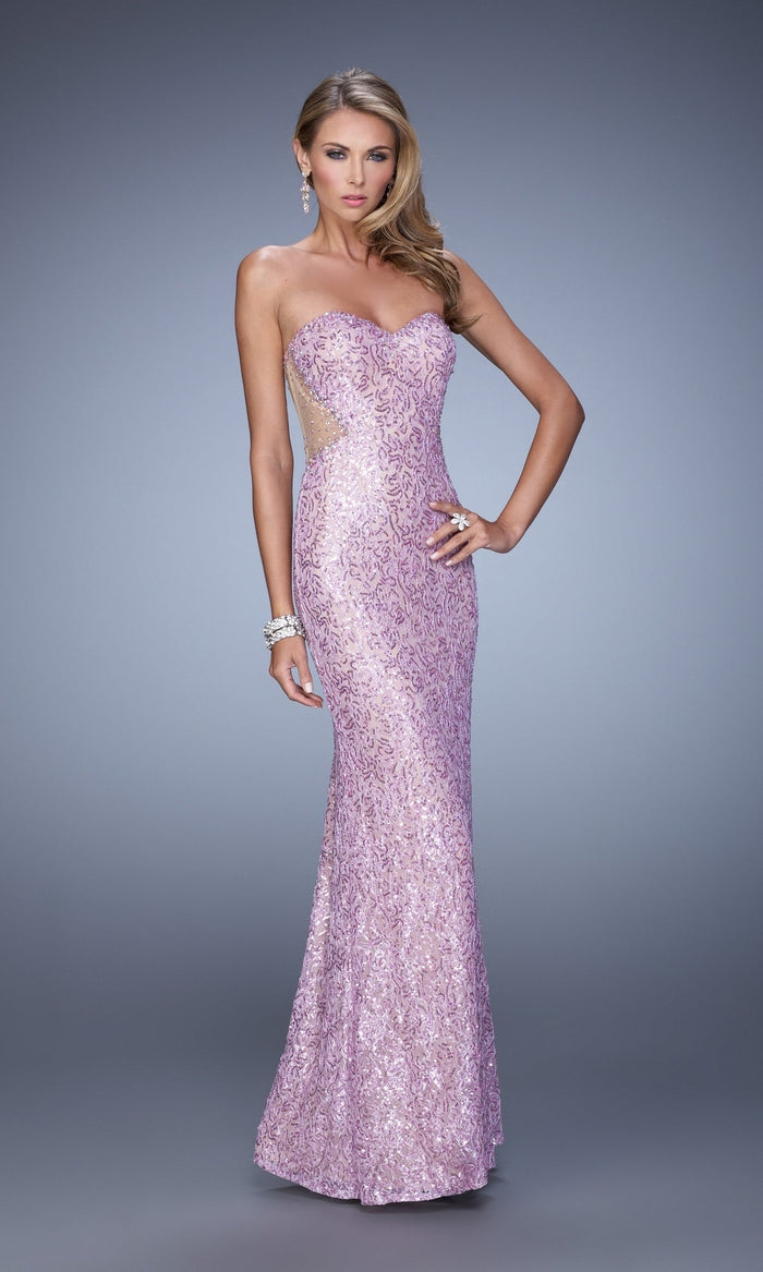Lavender Long La Femme Gown 20720