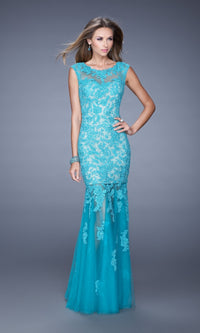 Peacock Long La Femme Gown 20722