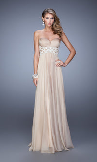 Nude Long La Femme Gown 20727