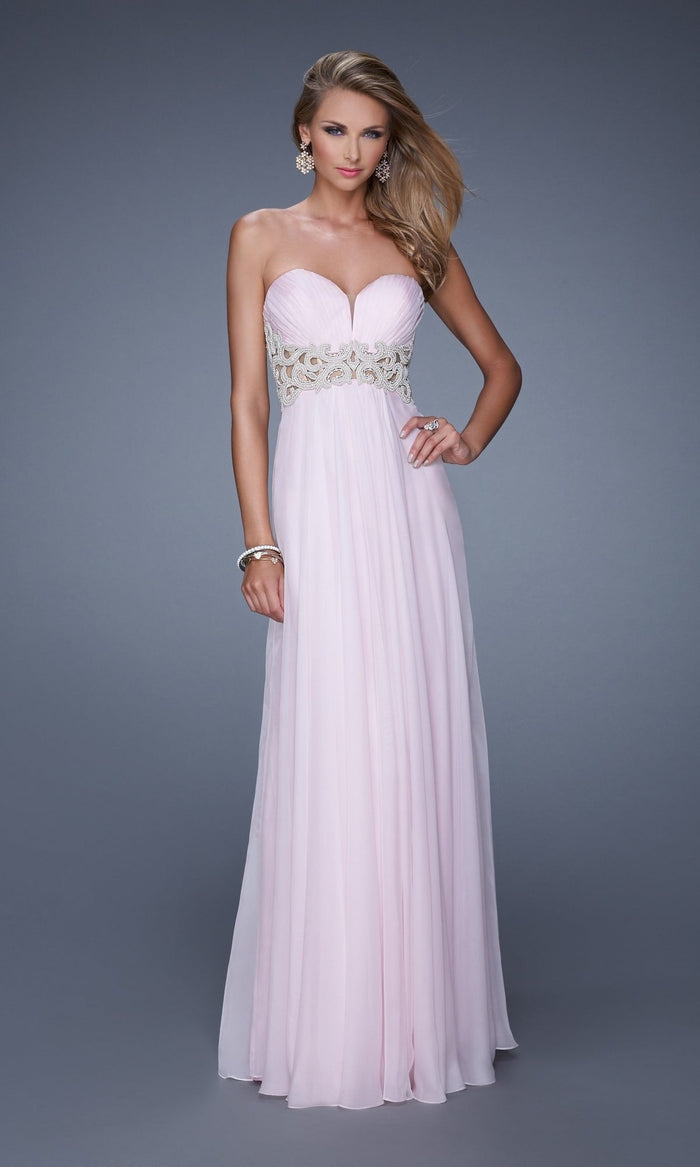 Pale Pink Long La Femme Gown 20727