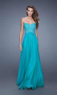 Peacock Long La Femme Gown 20734