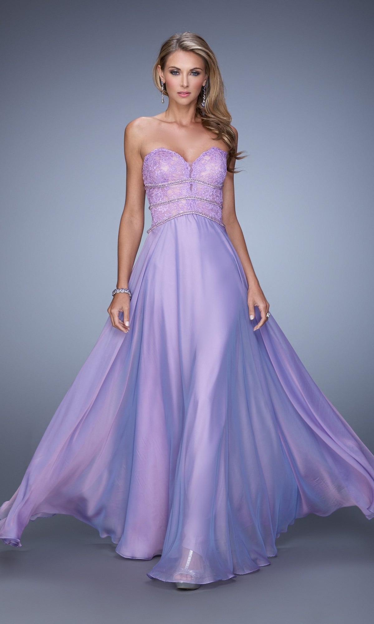 Wisteria Long La Femme Gown 20743