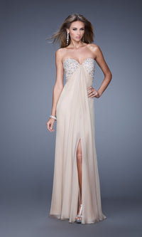 Nude Long La Femme Gown 20784