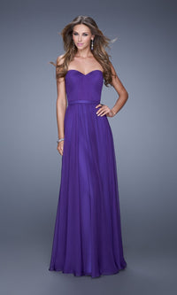 Majestic Purple Long La Femme Gown 20808
