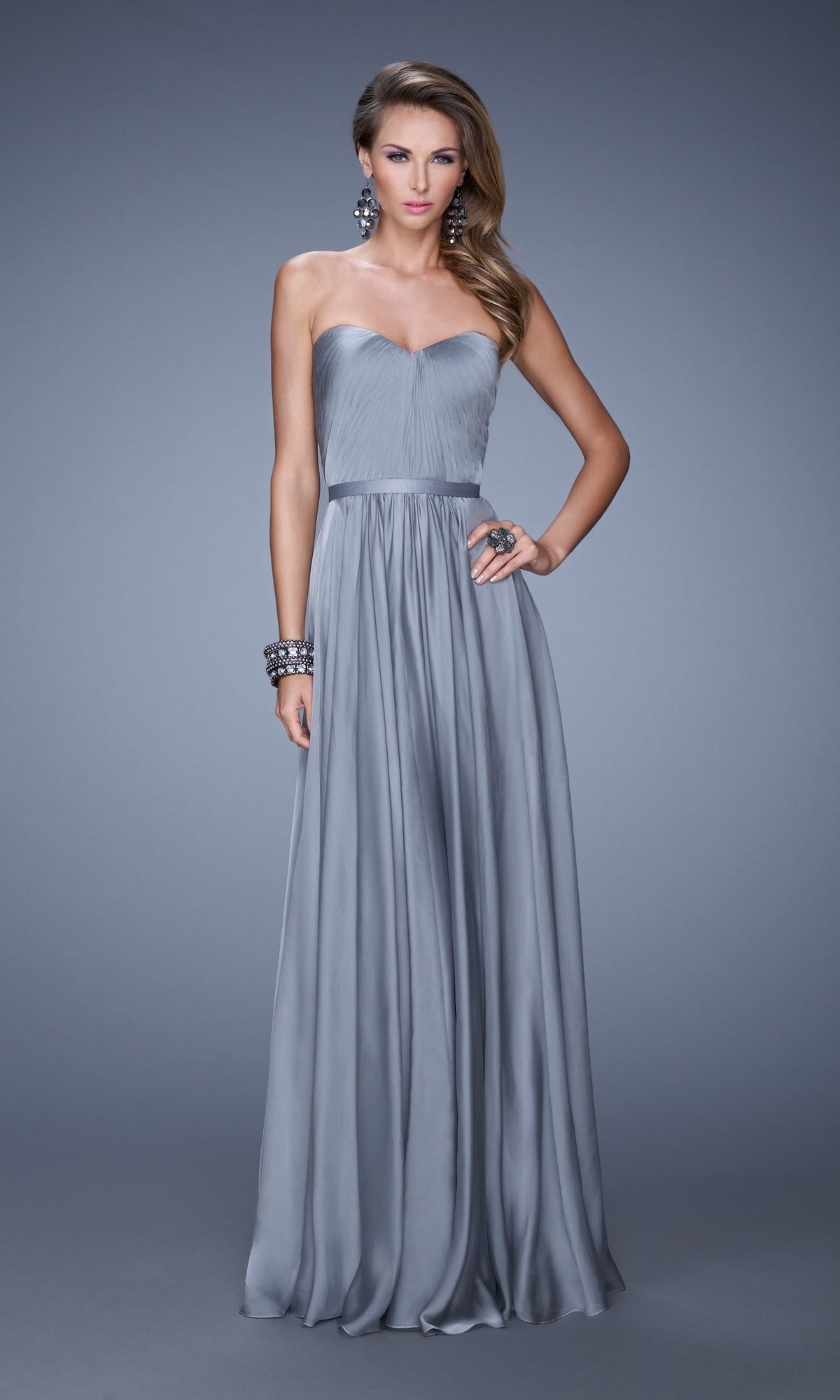Platinum Long La Femme Gown 20808