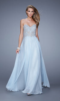 Powder Blue Long La Femme Gown 20888