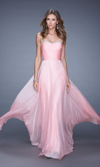 Cotton Candy Pink Long La Femme Gown 20901